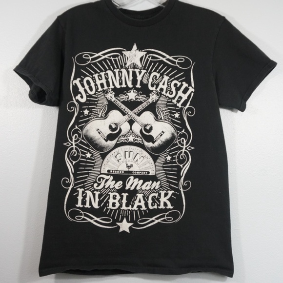 Johnny Cash Man In Black Band Tee Size Small - Picture 3 of 5